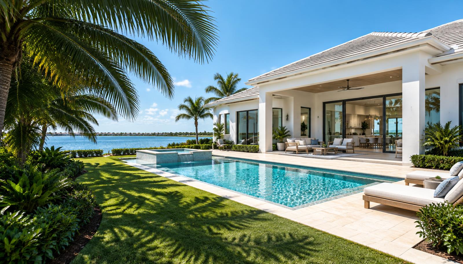 Bright contemporary Southwest Florida home prepared for listing photography